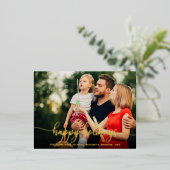 prettige feestdagen Simple Modern Calligraphy Foi (Staand Voorkant)