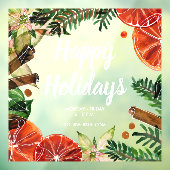 prettige feestdagen Sinaasappels kaneel Raamsticker (Vel 3)