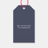 Prettige feestdagen Sinaasappels Vakantie Foliage Cadeaulabel (Achterkant)