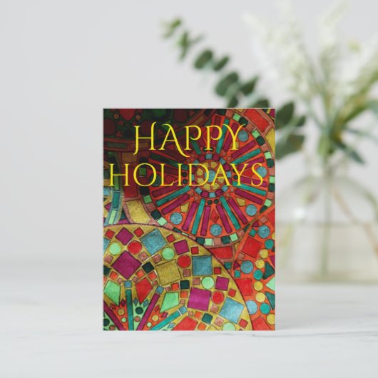 prettige feestdagen Sined Ornament Feestdagenkaart (Staand voorkant)