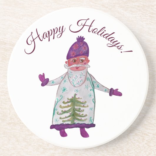 Prettige feestdagen Sinterklaas Onderzetters (Voorkant)