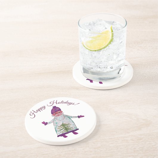 Prettige feestdagen Sinterklaas Onderzetters (Zijkant)