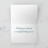 Prettige feestdagen Slaappuppy Kaart (Binnen)