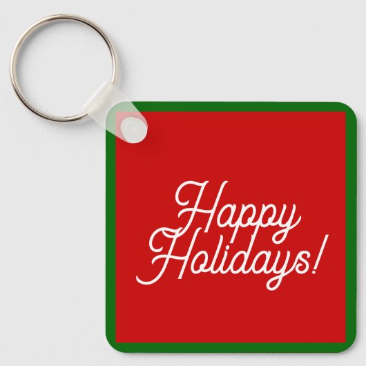 prettige feestdagen Sleutelhanger (Voorkant)