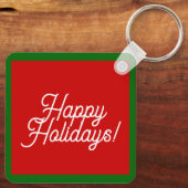 prettige feestdagen Sleutelhanger (Achterkant)
