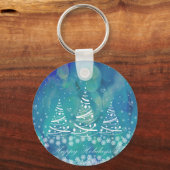 prettige feestdagen sleutelhanger (Voorkant)
