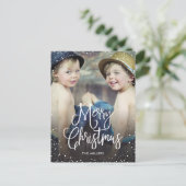 prettige feestdagen Sneeuwkerstfoto (Staand voorkant)