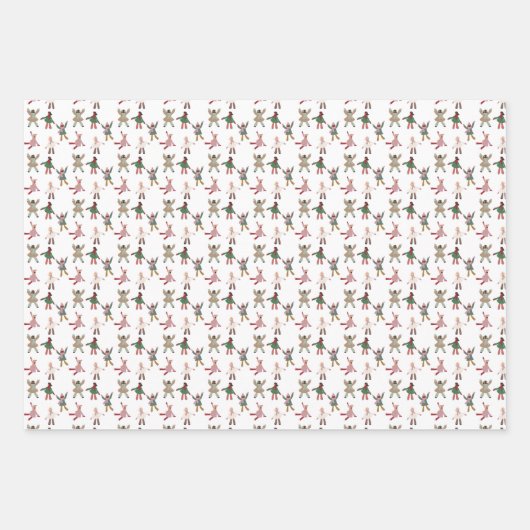 prettige feestdagen sneeuwpopslag in papierbladen inpakpapier vel (Voorkant 2)