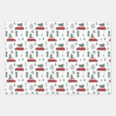 prettige feestdagen sneeuwpopslag in papierbladen inpakpapier vel (Voorkant)