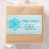 prettige feestdagen Sneeuwvlokfeestdag Etiket (Insitu)