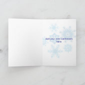 prettige feestdagen sneeuwvlokken (Binnen)