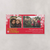 Prettige Feestdagen Sneeuwvlokken - 2 foto's - hor Feestdagenkaart