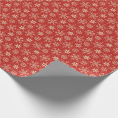 Prettige feestdagen Sneeuwvlokken Cadeaupapier (Hoek)