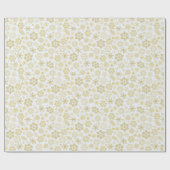 Prettige feestdagen Sneeuwvlokken Cadeaupapier (Vlak)