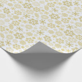 Prettige feestdagen Sneeuwvlokken Cadeaupapier (Hoek)