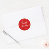 Prettige feestdagen Sneeuwvlokken Kerst stickers (Envelop)