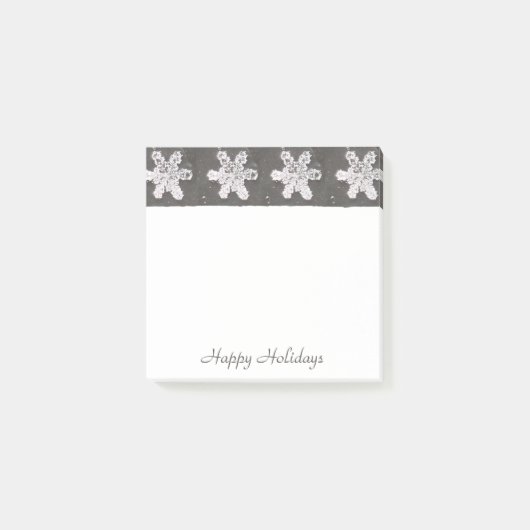 Prettige Feestdagen Sneeuwvlokken Post-It Notities Post-it® Notes (Voorkant)