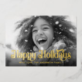 Prettige feestdagen sneeuwvlokken rood groene stre (Voorkant)