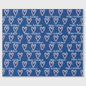 prettige feestdagen snoepriet met Snowflakes Cadeaupapier (Vlak)