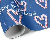 prettige feestdagen snoepriet met Snowflakes Cadeaupapier (Rol Hoek)