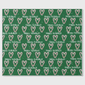 prettige feestdagen snoepriet met Snowflakes Cadeaupapier (Vlak)