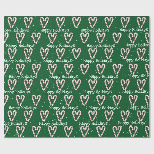 prettige feestdagen snoepriet met Snowflakes Cadeaupapier (Vlak)