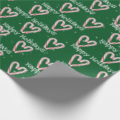 prettige feestdagen snoepriet met Snowflakes Cadeaupapier (Hoek)