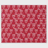 prettige feestdagen snoepriet met Snowflakes Cadeaupapier (Vlak)