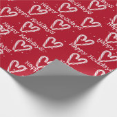 prettige feestdagen snoepriet met Snowflakes Cadeaupapier (Hoek)