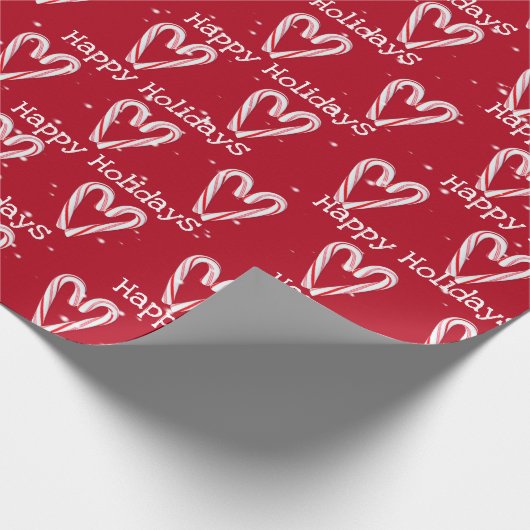 prettige feestdagen snoepriet met Snowflakes Cadeaupapier (Hoek)