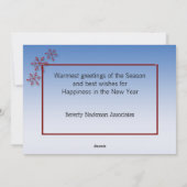 prettige feestdagen Snow Framed Business Feestdagenkaart (Achterkant)