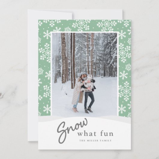 prettige feestdagen Snow Much Fun (Voorkant)