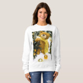 prettige feestdagen Snow Teddy Bear Trui (Voorkant volledig)