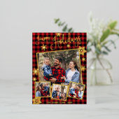 prettige feestdagen Snowflake 4 Foto's Collage Fam (Staand Voorkant)