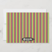 prettige feestdagen Snowflake en Stripe-fotokaart Feestdagenkaart (Achterkant)