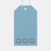 prettige feestdagen Snowflake Kerstmis Hanukkah Sn Cadeaulabel (Achterkant)