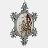 Prettige feestdagen Snowflake Ornament (Links)