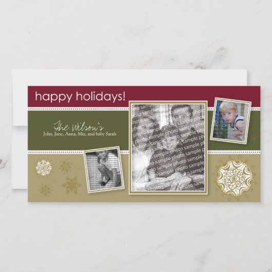 Prettige feestdagen Snowflake Sweet 3-Foto :: 03 Feestdagenkaart (Voorkant)