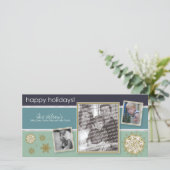 Prettige feestdagen Snowflake Sweet 3-Foto :: 05 Feestdagenkaart (Staand voorkant)