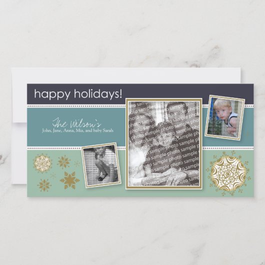 Prettige feestdagen Snowflake Sweet 3-Foto :: 05 Feestdagenkaart (Voorkant)