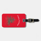 prettige feestdagen Snowflakes Bagagelabel (Voorkant horizontaal)