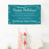 prettige feestdagen Snowflakes Banner (Insitu)