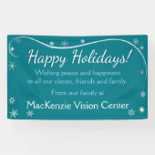 prettige feestdagen Snowflakes Banner (Horizontaal)