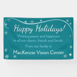 prettige feestdagen Snowflakes Banner