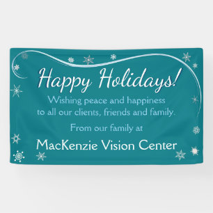 prettige feestdagen Snowflakes Banner