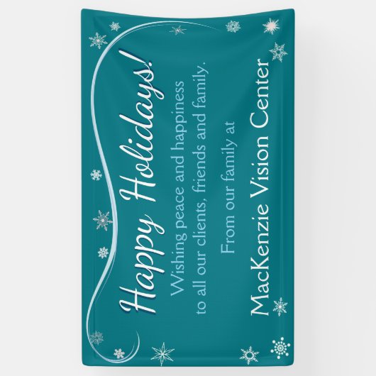 prettige feestdagen Snowflakes Banner (Verticaal)