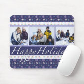 prettige feestdagen Snowflakes Fotosjabloon Muismat (Met muis)