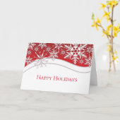 Prettige feestdagen Snowflakes-Kaart Kaart (Gele Bloem)