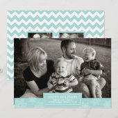 prettige feestdagen Snowflakes-kaart | Vast | Blau Feestdagenkaart (Voorkant / Achterkant)