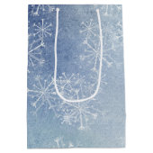 prettige feestdagen Snowflakes Medium Cadeauzakje (Achterkant)